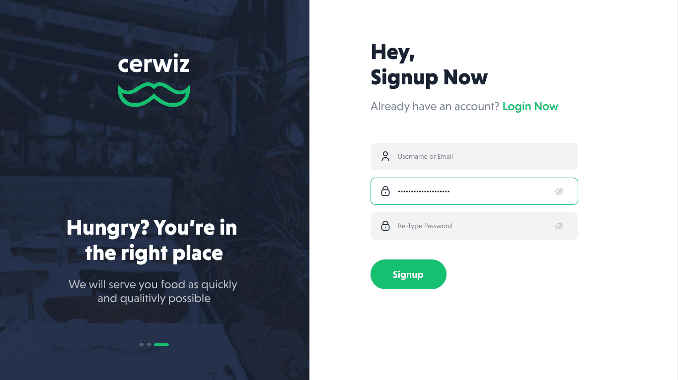Signup