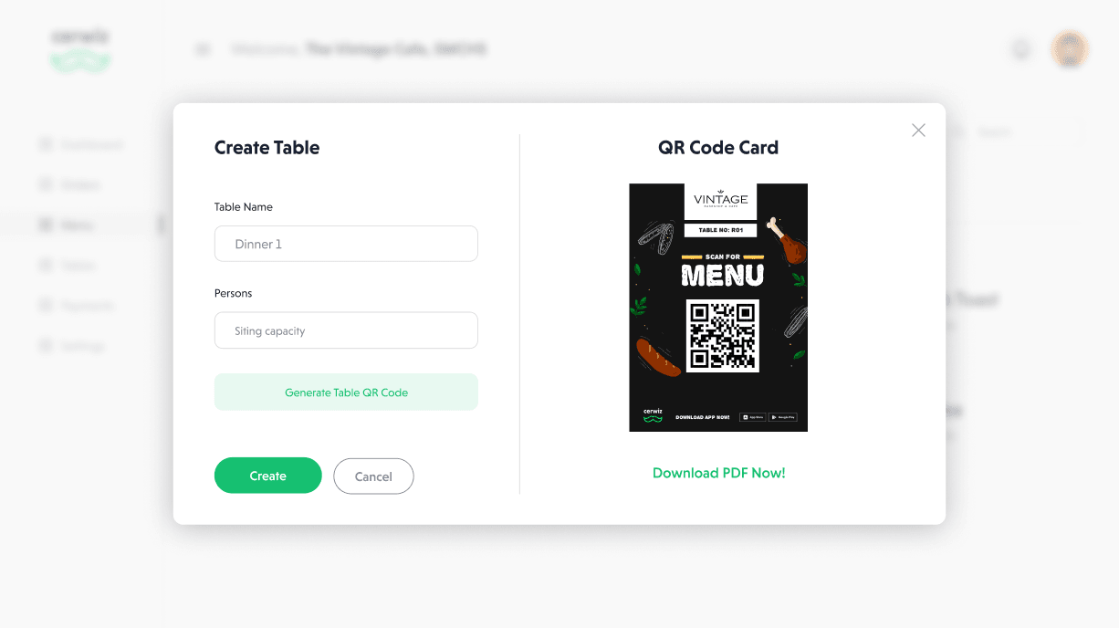 Create Table