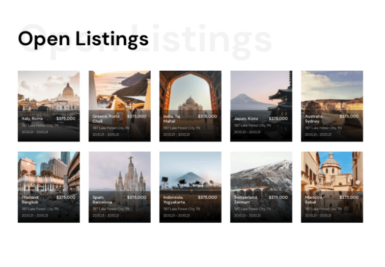 Open Listing